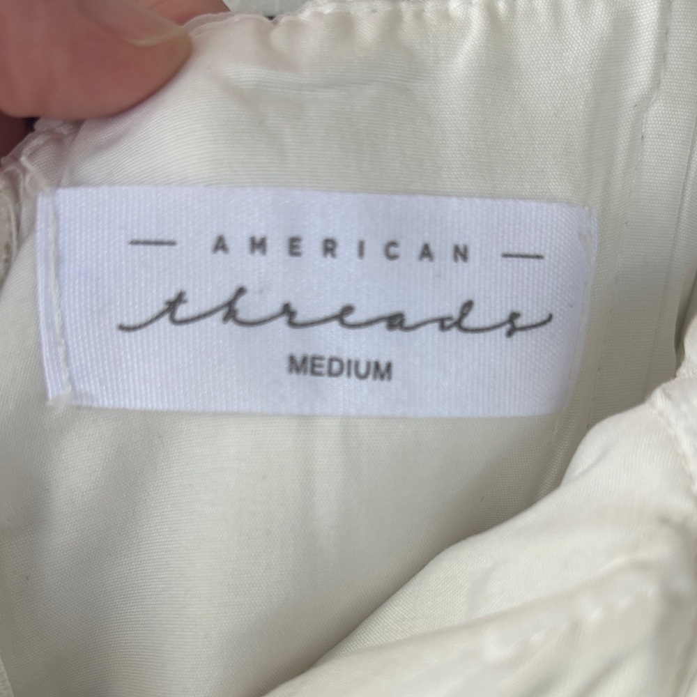 American Threads Cream Puff Sleeve Blouse - Picture 6 of 6